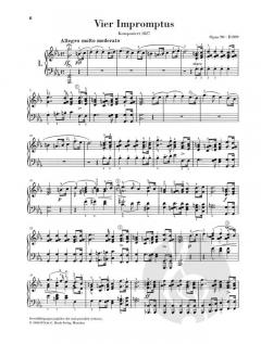 Impromptus und Moments musicaux von Franz Schubert 