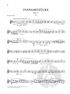 Fantasiestücke op. 73 von Robert Schumann für Klavier und Klarinette (Fassung für Klarinette in A und B) im Alle Noten Shop kaufen