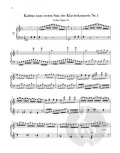 Kadenzen zu Klavierkonzerten von Ludwig van Beethoven im Alle Noten Shop kaufen