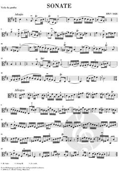 3 Gambensonaten BWV 1027-1029 von Johann Sebastian Bach für Viola da Gamba (Violoncello) und Cembalo im Alle Noten Shop kaufen
