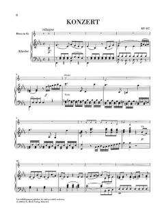 Konzert Nr. 3 Es-Dur KV 447 von Wolfgang Amadeus Mozart für Horn und Orchester (mit Es- und F-Stimme)