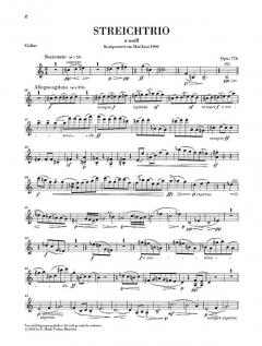 Streichtrios op. 77b und 141b von Max Reger im Alle Noten Shop kaufen (Stimmensatz)