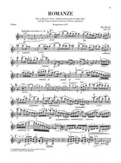 Romanze F-Dur op. 85 von Max Bruch 