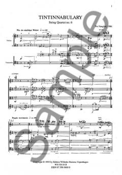 String Quartet No. 6 'Tintinnabulary' von Per Norgard 