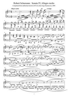 Sonate No. 4 von Robert Schumann 
