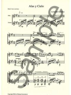 Alas y Cielo (3') pour Flute et Guitare [éd. Conso.] von Sanchez 