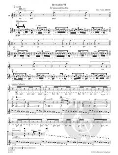 invocation VI für Sopran und Bassflöte von Beat Furrer (Download) 