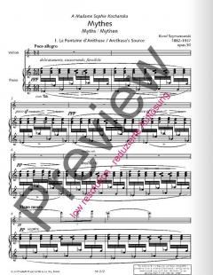 Mythes op. 30 von Karol Szymanowski 
