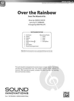 Over the Rainbow von Harold Arlen 