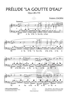Prelude 'La Goutte d'Eau' Op. 23 No15 von Frédéric Chopin 