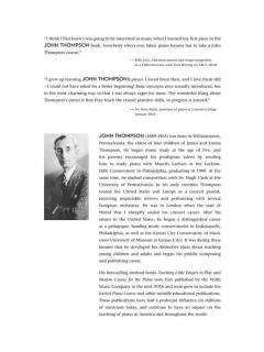 John Thompson - Elementary 