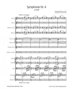 Symphonie Nr. 4 e-moll op. 98 von Johannes Brahms 