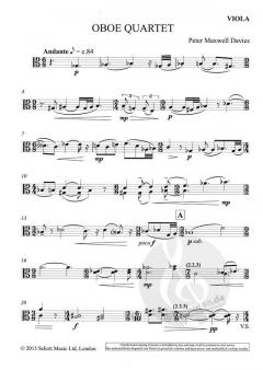 Oboe Quartet Op. 323 von Peter Maxwell Davies im Alle Noten Shop kaufen