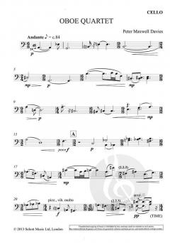Oboe Quartet Op. 323 von Peter Maxwell Davies im Alle Noten Shop kaufen