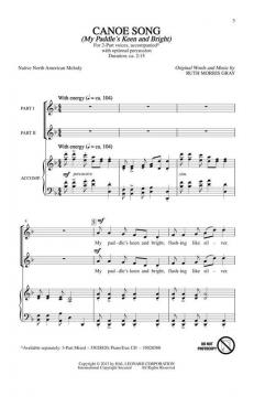 Canoe Song (My Paddle's Keen And Bright) (Download) 