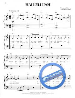 Hallelujah (Big-Note Piano) von Leonard Cohen 
