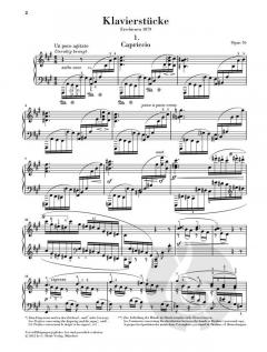 Klavierstücke op. 76 von Johannes Brahms im Alle Noten Shop kaufen