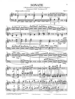 Klaviersonate Nr. 4 Es-dur Op. 7 von Ludwig van Beethoven im Alle Noten Shop kaufen