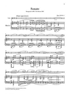 Sonaten op. 120 für Klavier und Klarinette von Johannes Brahms 
