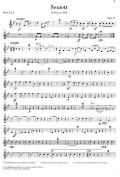 Sextett Es-dur op. 71 mit Marsch WoO 29 (Ludwig van Beethoven) 
