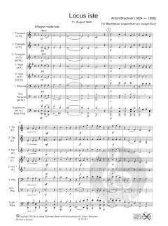 Locus iste für Blechbläser (Anton Bruckner) 