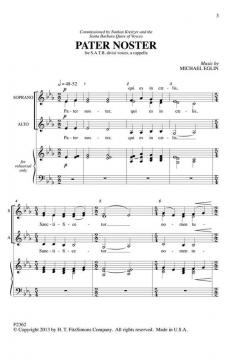 Pater Noster von Michael Eglin (Download) 