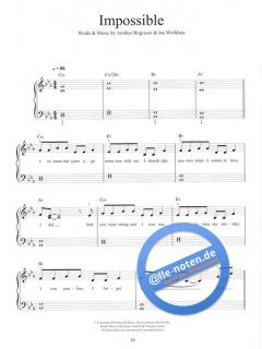 Chart Hits Now! Impossible + 11 More Top Hits (Easy Piano) 