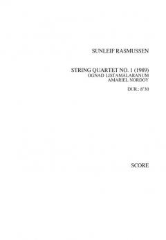 String Quartet No. 1 von Sunleif Rasmussen 