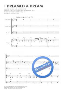 I Dreamed A Dream von Claude-Michel Schönberg 