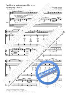 Der Herr ist mein getreuer Hirte BoWV 54 von Helmut Bornefeld (Download) 