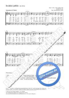 In dulci jubilo F-Dur von John Barnard (Download) 