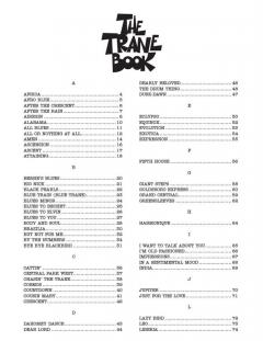 The Trane Book von J. Coltrane 