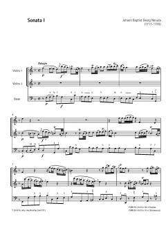 Sei Sonate a tre von Johann Baptist Georg Neruda 