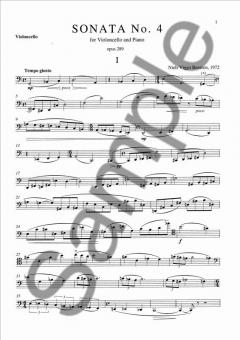 Sonata No. 4 Op. 289 For Cello And Piano von Niels Viggo Bentzon im Alle Noten Shop kaufen