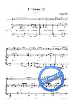 Romance op. 2 von Carl Nielsen 