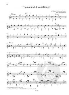 Mozart For Guitar von Wolfgang Amadeus Mozart 