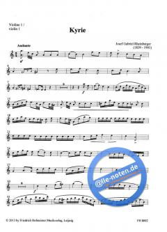 Kyrie JWV 155 von Joseph Gabriel Rheinberger für Chor und Streichorchester im Alle Noten Shop kaufen (Stimmensatz)