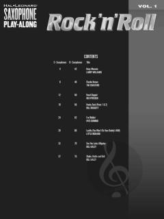 Saxophone Play-Along Vol. 1: Rock 'N' Roll 