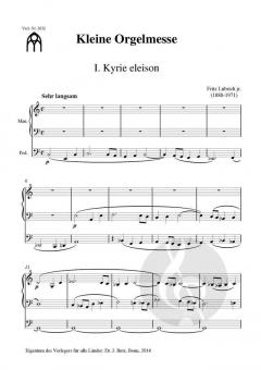 Kleine Orgelmesse von Fritz Lubrich jun. im Alle Noten Shop kaufen