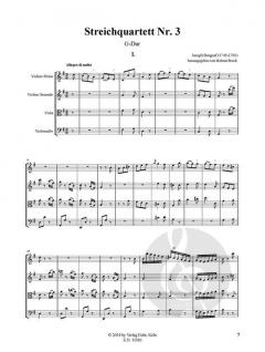 Streichquartett Nr. 3 G-Dur von Joseph Bengraf im Alle Noten Shop kaufen