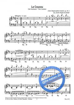 Der Kuckuck op. 34, 2 von Anton Arensky 
