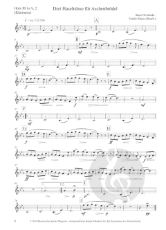 Drei Haselnüsse für Aschenbrödel von Karel Svoboda für sinfonisches Orchester (Sonderstimmen) im Alle Noten Shop kaufen (Stimmensatz)