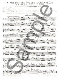 20 Petites Etudes Op. 132 (Flute solo) von Giuseppe Gariboldi 