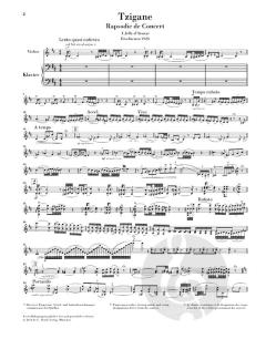 Tzigane von Maurice Ravel für Violine und Klavier im Alle Noten Shop kaufen - HN587