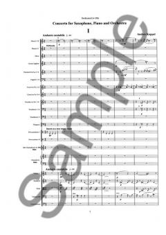 Concerto for Saxophone, Piano and Orchestra von Anders Koppel im Alle Noten Shop kaufen (Partitur)