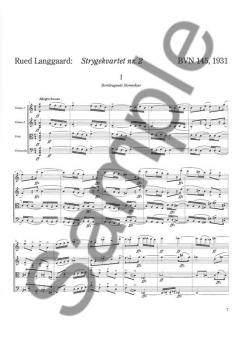 Strygekvartet Nr. 2 von Rued Langgaard 