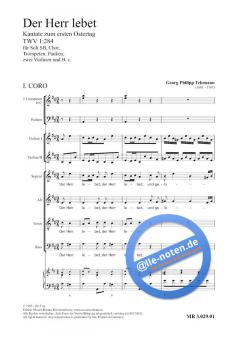Der Herr lebet TWV 1:284 (Georg Philipp Telemann) 