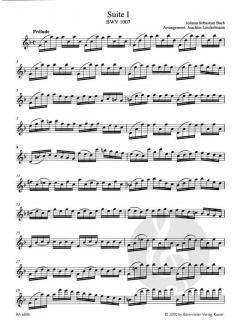 Zwei Suiten für Flöte von Johann Sebastian Bach im Alle Noten Shop kaufen