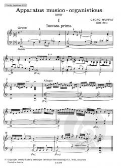 Apparatus musico-organisticus Band 1 von Georg Muffat 