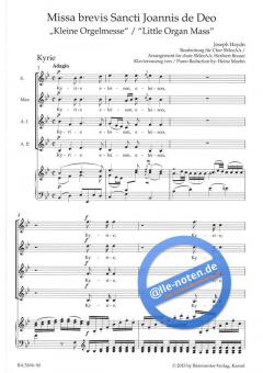 Missa brevis St. Joannis de Deo von Joseph Haydn (Download) 